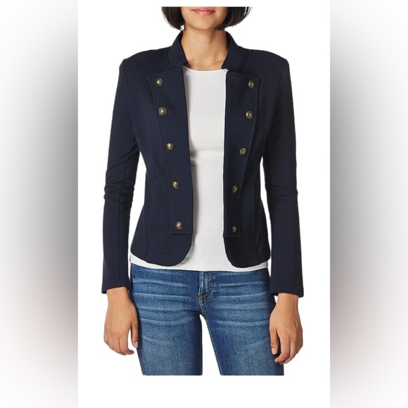 Tommy Hilfiger Jackets & Blazers - Tommy Hilfiger button detailed, military inspired band jacket blazer L